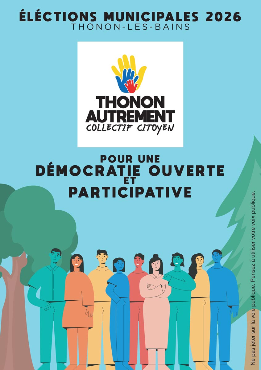 Thonon Autrement, Collectif citoyen, Municipales 2026 Thonon les Bains
